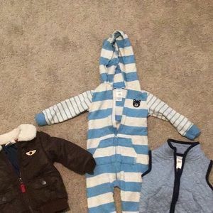 Boys 2 piece bundle- hooded suit and vest